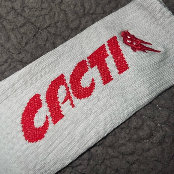 CACTI HARD SELTZER SOCKS LIGHT GREY BY TRAVIS SCOTT - Picture 3 of 5